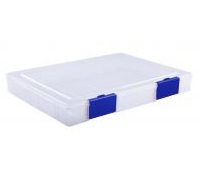 Case for A4 format documents 40mm thickness, blue snaps