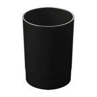 Подставка стакан СТАММ "Лидер",пластиковая,круглая,черная