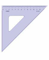 Треугольник 12см 45* прозрачный тонированный