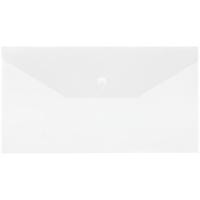 Папка-конверт на кнопке СТАММ С6, 150мкм, пластик, прозрачная, бесцветная