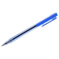 Ручка шариковая автоматическая СТАММ "500" синяя, 0,7мм, тонированный  корпус