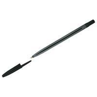 Ручка шариковая СТАММ "111" черная, 1мм, тонированный корпус