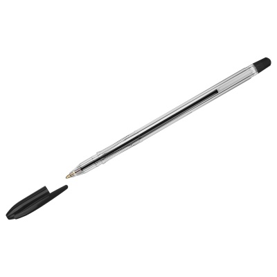 Ручка шариковая СТАММ "Вега" черная, 1мм