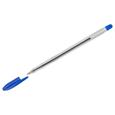 Ручка шариковая СТАММ "Вега" синяя, 1мм