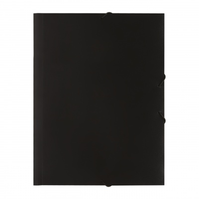 Папка на резинке СТАММ, А4, 500мкм, черная