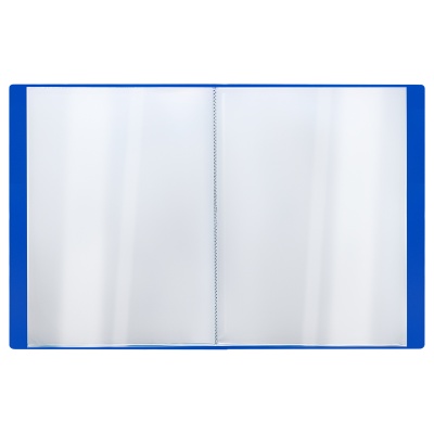 Папка с 80 вкладышами СТАММ "Стандарт" А4, 30мм, 800мкм, пластик, синяя