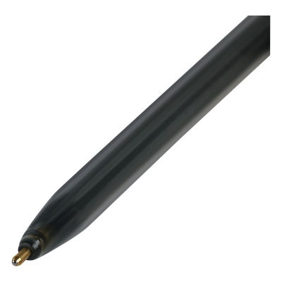 Ручка шариковая СТАММ "049" черная, 0,7мм, тонированный корпус