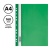 Папка-скоросшиватель пластик. перф. СТАММ А4, 160мкм, зеленая с прозр. верхом