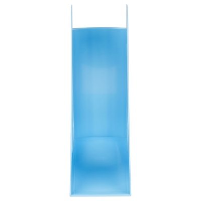 Лоток для бумаг вертикальный СТАММ "Фаворит", голубой, ширина 90мм