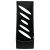 Лоток для бумаг вертикальный СТАММ "Тропик", черный, ширина110мм