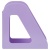Лоток для бумаг вертикальный СТАММ "Фаворит", фиолетовый, ширина 90мм