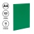 Папка с 10 вкладышами СТАММ А4, 9мм, 500мкм, пластик, зеленая