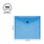 Папка-конверт на кнопке СТАММ А5+, 150мкм, пластик, прозрачная, синяя
