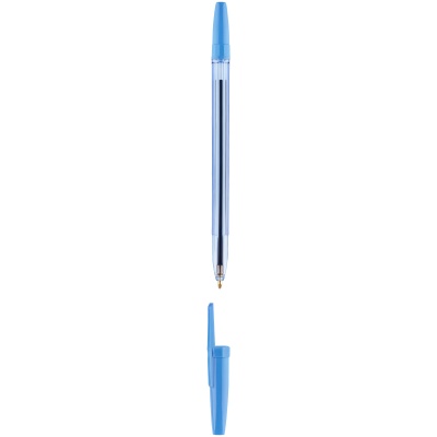 Ручка шариковая СТАММ "Оптима" синяя, 1мм, пастель микс
