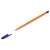 Ручка шариковая СТАММ "Вега" синяя, 1мм, оранжевый корпус